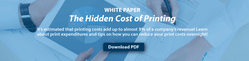 white paper hidden cost of printing