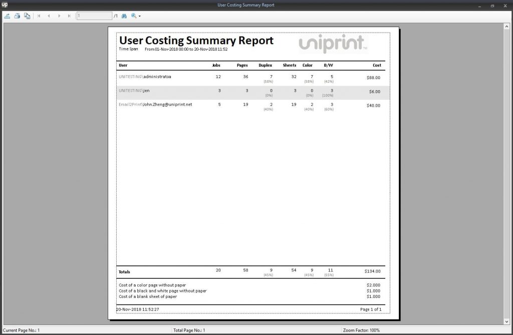 Download Free Enterprise Print Tracker Tool & Print Statistics Software