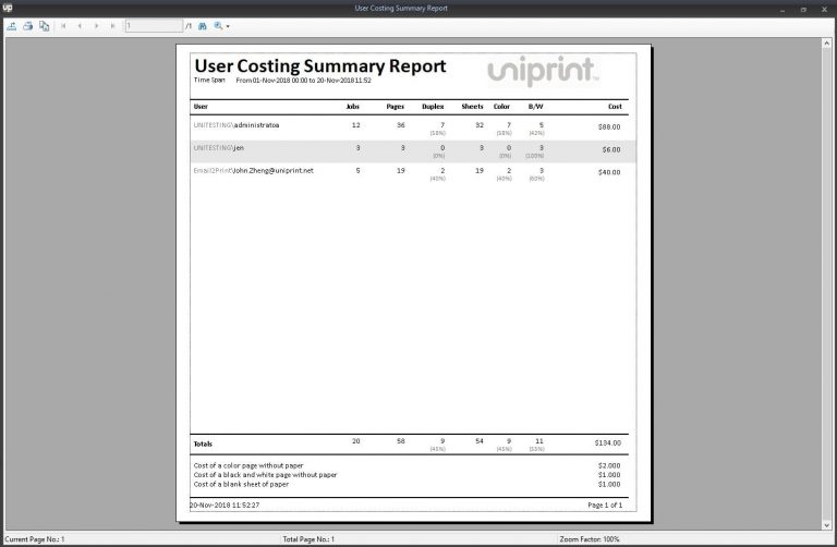 Download Free Enterprise Print Tracker Tool & Print Statistics Software